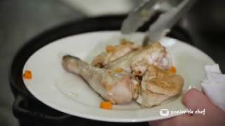 Recette poulet aux écrevisses sauce Nantua préparée par Franck Leclerc [upl. by Proudman749]