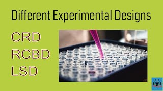 Experimental Designs  CRD  RCBD  LSD [upl. by Maire]