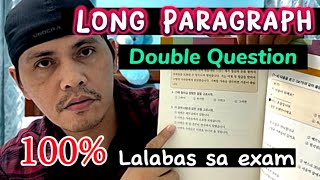 Mabilis na Paraan para Makuha ang Sagot sa Long Paragraph na dalawang tanong [upl. by Kimble]