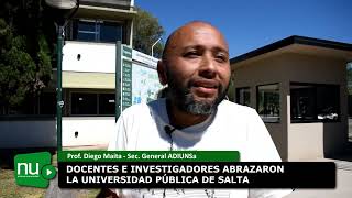 Docentes e Investigadores abrazaron la Universidad Pública de Salta [upl. by Anselme]