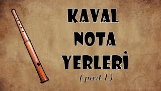 Kaval Ãœzerindeki Nota Yerleri Part 1 [upl. by Hguh651]