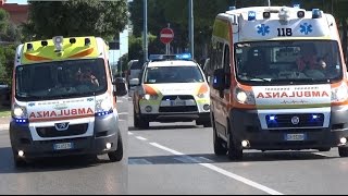 Ambulanza CVN  Ambulanza  Automedica 118 RiminiSoccorso  Italian ambulances and ALS car [upl. by Ardnosak]