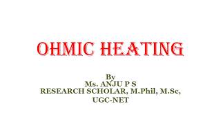 OHMIC HEATING IN FOOD PROCESSINGFSSAIFOOD SAFETY OFFICERKPSCUPSC EXAMS [upl. by Emmeline]