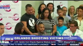 Orlando Attack Survivor Angel Colon LIVE PRESS CONFERENCE English amp Spanish Interview 61416 [upl. by Alfonzo]