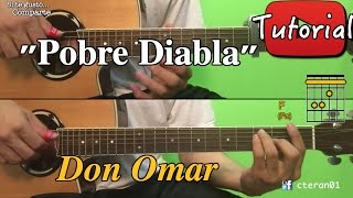 Pobre Diabla  Don Omar TutorialCover Guitarra [upl. by Sergo412]