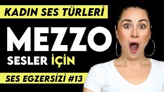 SES EGZERSİZİ 13  MEZZO SOPRANO Ses Rengi için [upl. by Assirehs922]