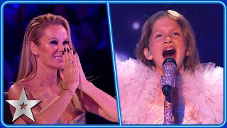 11yearold Olivia Lynes goes INTO THE UNKNOWN with POWERFUL cover  SemiFinals  BGT 2023 [upl. by Gluck]