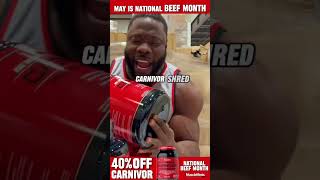 40 OFF CARNIVOR May Is National BEEF MONTH Nothing BUILDS MUSCLE better than BEEFMuscleMedsRXcom [upl. by Akihsat]