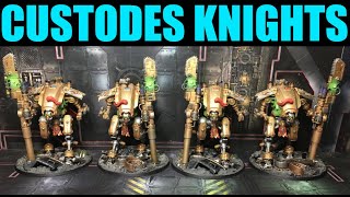 EPIC KITBASH Warhammer 40k Adeptus Custodes Armiger Warglaive Imperial Knight Conversion Commission [upl. by Entruoc]