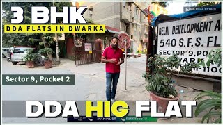 DDA HIG Flat in Dwarka  3 BHK DDA Flat in Dwarka  Sector 9 Pocket 2  DDA Flats [upl. by Sanburn628]