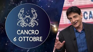 Cancro ♋️ LOroscopo di Paolo Fox  6 Ottobre 2024  Saturno docente severo ma è così che si impara [upl. by Faunie]