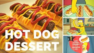 DIY  Hot Dog sucré pour le dessert de Marge  Les simpson S16E02  tout le monde peut le faire [upl. by Hermosa844]