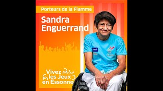 Sandra Enguerrand porteuse de la Flamme en Essonne [upl. by Nellak]