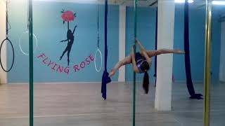 POLE DANCE RUSSIAN LAYBACK VARIATION  POLE DANCE TUTORIAL FRSPORT [upl. by Severin]