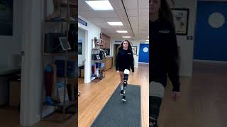 Devan Rotationplasty Amputee Walking with a prosthesis [upl. by Carson]