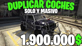 COMO DUPLICAR COCHES MASIVO SOLO SIN AYUDA PLACAS LIMPIAS EN GTA V ONLINE  PS4PS5XBOX [upl. by Shantee]