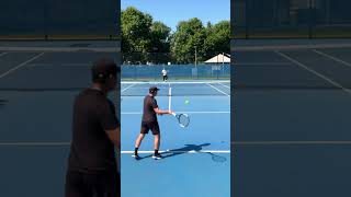 When you want out of a rally amp pull a ridiculous shot shorts tennis [upl. by Patrice]