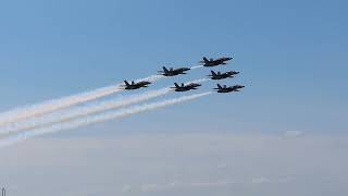 6 Navy Blue Angels Delta Formation Split amp Follow the Leader at Air Dot Show Sanford Florida [upl. by Randal]