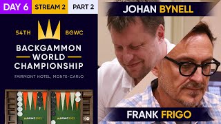 54th Backgammon World Championship  Day 6  Stream 2  Part 2 World Championship Rnd of 8 [upl. by Nicoli]