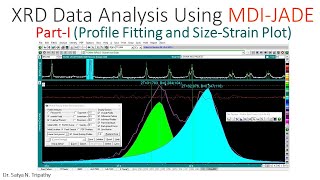 Profile Fitting and Crystallite SizeStrain Analysis MDI JADE [upl. by Odraude912]