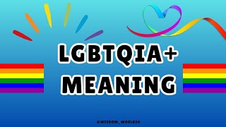 LGBTQIA Meaning Definition amp dictionary in EnglishWhat is LGBTQIA [upl. by Helaine517]