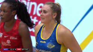 Highlights  Team Bath Netball 4736 Strathclyde Sirens  VNSL 2021 [upl. by Nahgam]