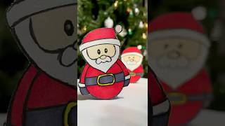 Craft Santa Claus diy shorts chritmascraft santa craft tutorial [upl. by Fara]