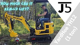 How much can a 1 ton excavator really lift [upl. by Melisande]