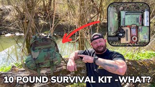 Solo Overnight Building an Emergency Survival Kit Under 10 Pounds This Will Save Your Life [upl. by Frasco]