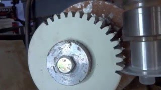 gear cutting wizard on 4 axis mill [upl. by Power]