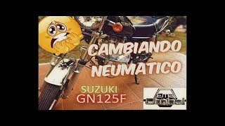 Cambio Neumatico Kenda por Pirelli Tubeless  Suzuki GN125 [upl. by Pasia]