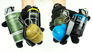 Testing Every Single TAGiNN Airsoft Grenade [upl. by Ahsimik911]