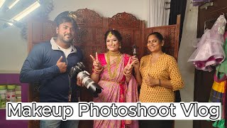 Stunning bridal look Makeup photoshoot Vlog  मेकअप फोटोशूट sandeshmaurya [upl. by Etoile]