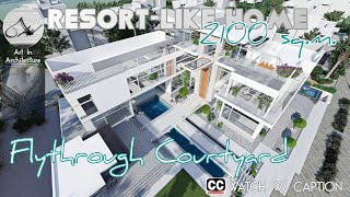 MODERN HOUSEGAZEBO COURTYARD ENTRANCE [upl. by Rybma]