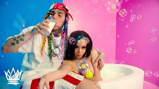 6IX9INE  PEACH ft Offset Tyga Blueface RapKing Music Video [upl. by Anyt642]