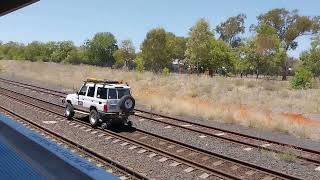 Track inspection vehicle passing Gunnedah [upl. by Loree]