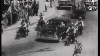 TRANSJORDAN King Talal new ruler of Jordan arrives in Amman 1951 [upl. by Nyvek]