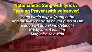 Nationalistic Song  Opening Prayer LAC SESSIONTRAININGSSEMINARS [upl. by Orrocos]