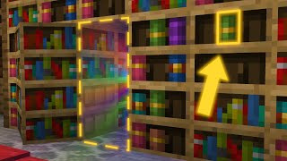 The BEST Secret Bookshelf Door in MINECRAFT  Easy Build Tutorial [upl. by Raouf]