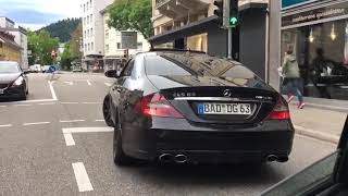 Mercedes CLS 63 AMG Exhaust Acceleration Kickdown Sound [upl. by Oicnedurp]