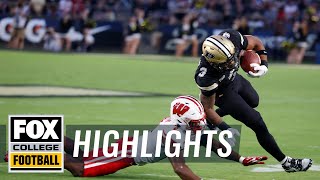 Wisconsin Badgers vs Purdue Boilermakers Highlights  CFB on FOX [upl. by Anavas]