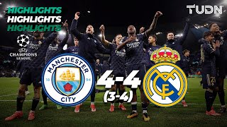 HIGHLIGHTS  Manchester City 1341 Real Madrid  UEFA Champions League 202324  4tos  TUDN [upl. by Elroy]