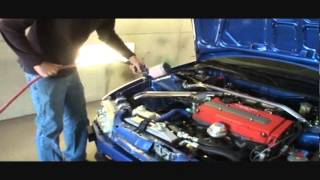 Car Painting And Using Overspray Masking LiquidProtect Your Engine And Wheels [upl. by Nelak]