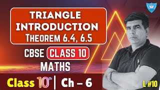 Class 10 Maths  Chapter 6  Triangles  Theorem 4 5  CBSE 202425 Lecture 10 [upl. by Neumeyer23]