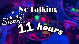 NO TALKING 11 hrs Wood amp Beads Soup ASMR sleep relaxation insomnia stress relief wood amp water sounds [upl. by Johnathon]