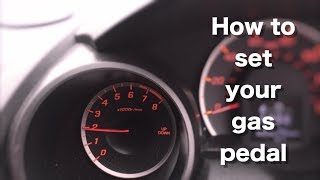 How to set the gas pedal [upl. by Lartnom]