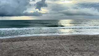 monday morning Atlantic beachfront with stormfront coming melbourne beach florida zenbeachseconds [upl. by Ericksen]