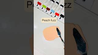 How to make peach fuzz  Colour mixing 1725  Zarinecrafts shorts trending [upl. by Yvon311]