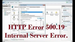 HTTP Error 50019  Internal Server Error The requested page cannot be accessed  Solution 1 [upl. by Levina835]