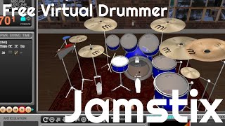 Free Drummer  Jamstix 4 Free Version by Rayzoon No Talking [upl. by Yellac]